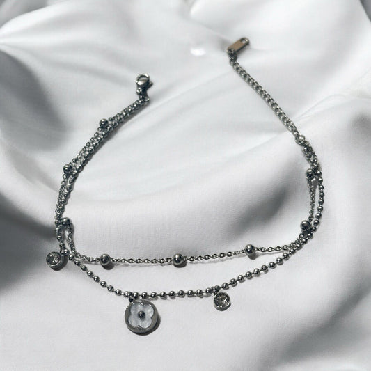Elegance in Silver Anklet